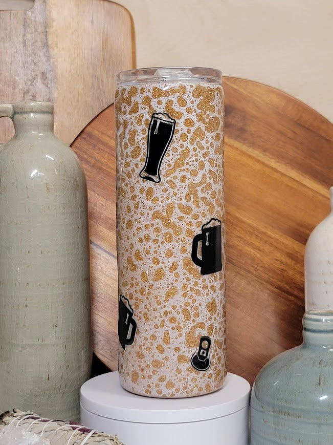 20 Oz Skinny/Straight It's Always Beer O'Clock Tumbler