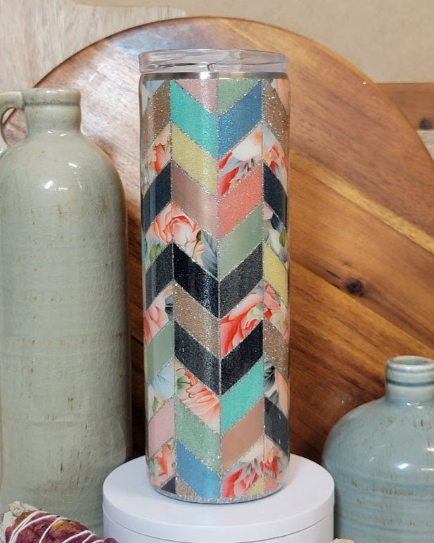 20 Oz Coco Template Glitter Tumbler