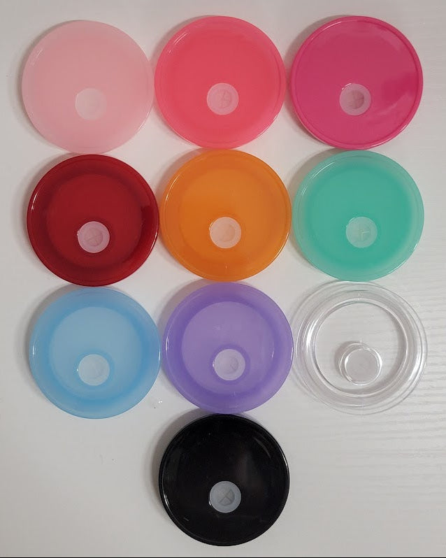 Colored Lids For 16 Oz Acrylic Snow Globe Libby Cups