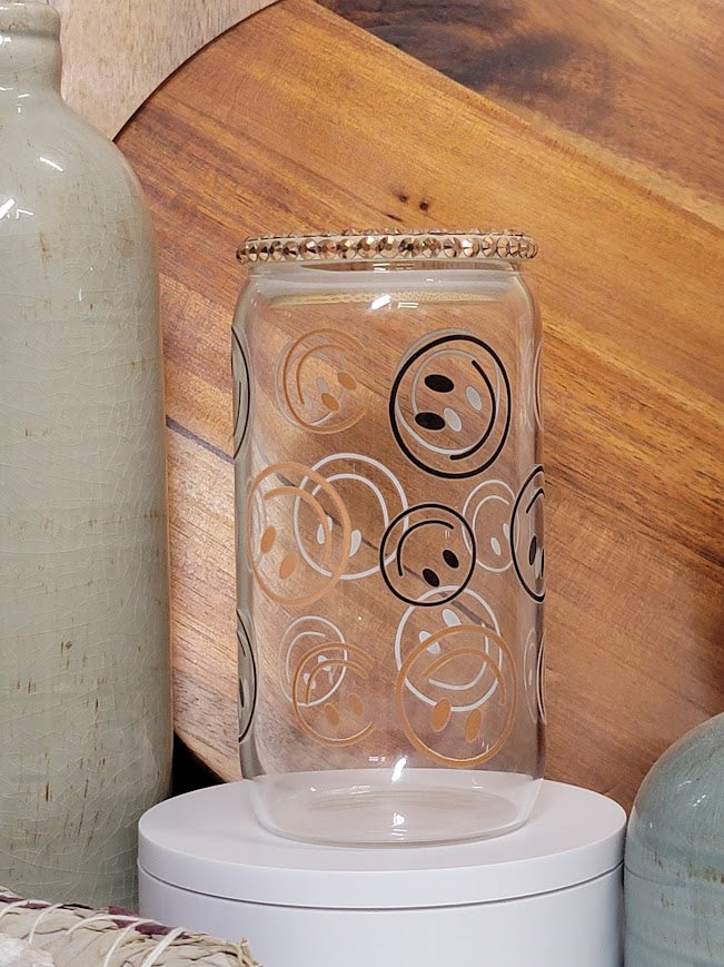 16 oz Smiley Face Libby Cup