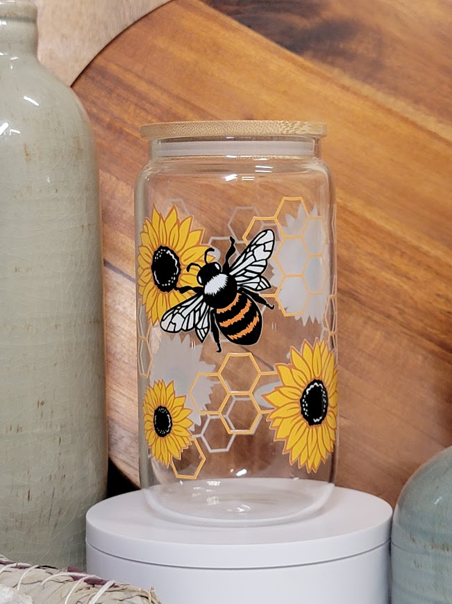 16 Oz Bumblebee Libby Cup