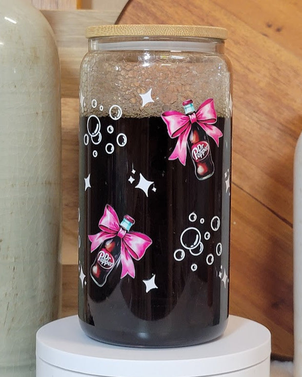 16 Oz Pepper Soda Look Snow Globe Libby Cup