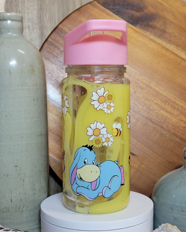 12 Oz Honey Bee Kids Acrylic Snow Globe Water Bottle