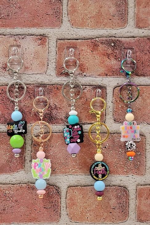 Faith Beaded Keychains Group 01
