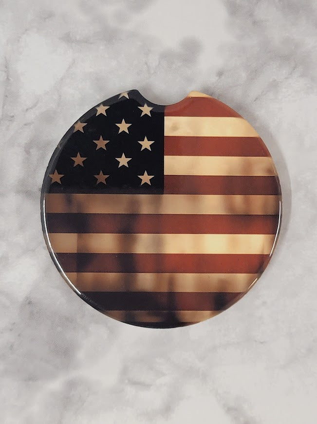 American Flag Car Coaster