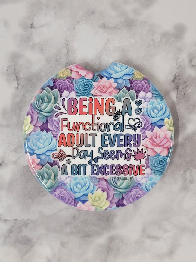 Functional Adult Car Coaster