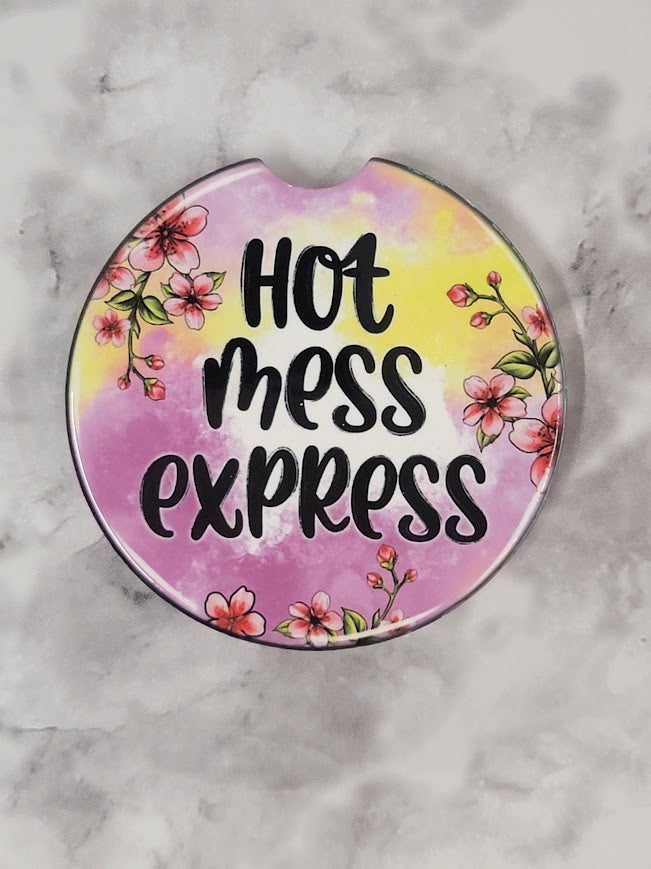 Hot Mess Express Car Coaster