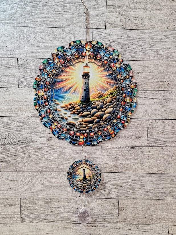 Lighthouse Wind Spinner