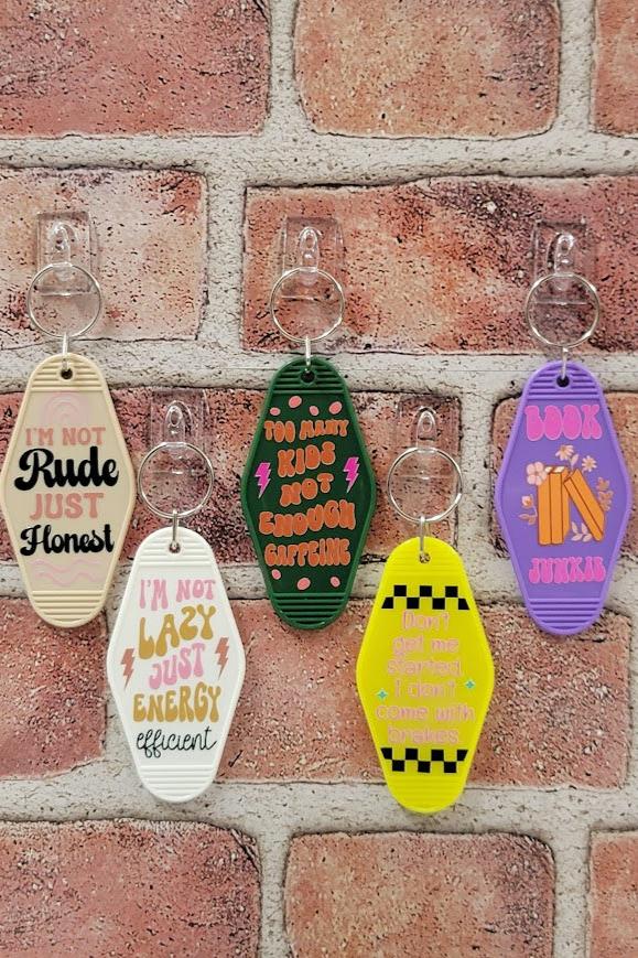 Vintage Motel Keychains Group 11