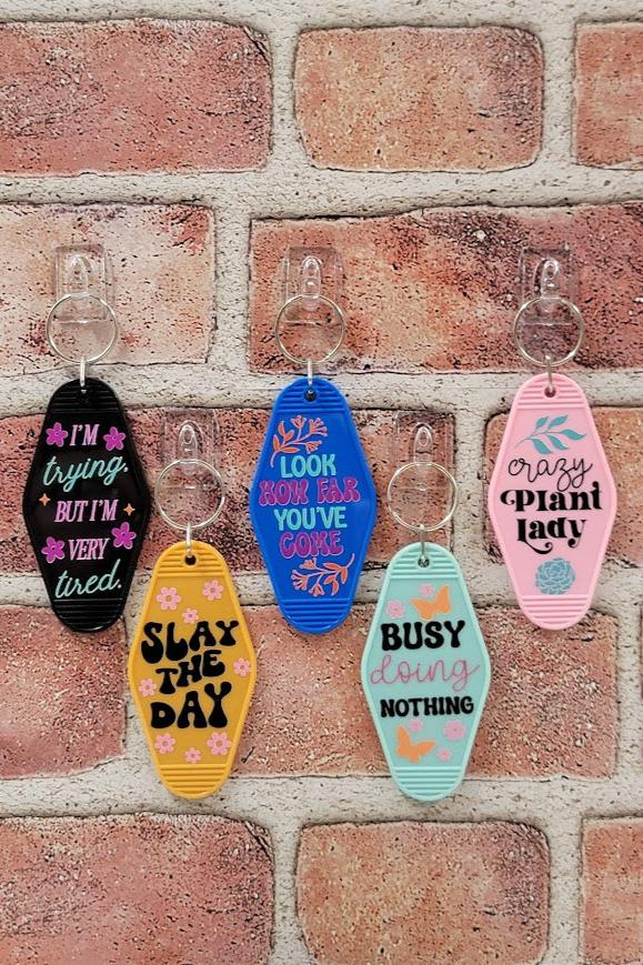 Vintage Motel Keychains Group 02