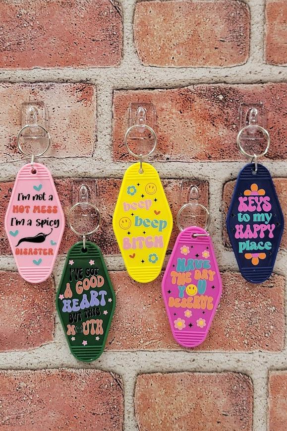 Vintage Motel Keychains Group 03