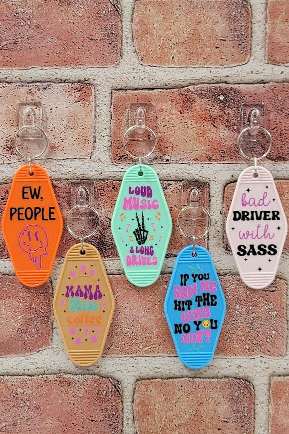 Vintage Motel Keychains Group 04