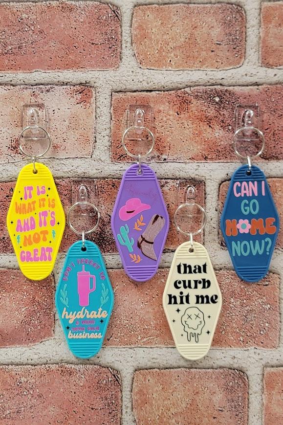 Vintage Motel Keychains Group 05