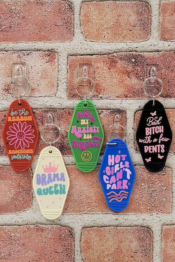 Vintage Motel Keychains Group 06