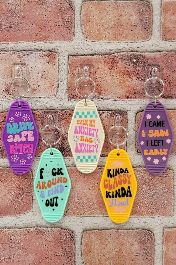 Vintage Motel Keychains Group 07