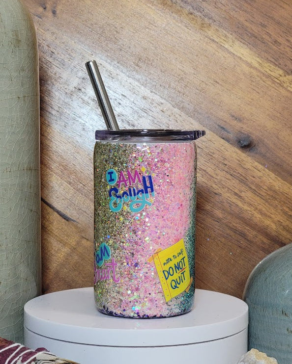 3 Oz Positive Affirmation Mini Straight Tumbler