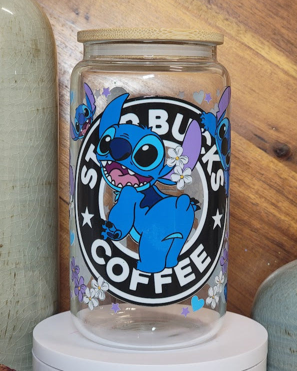 16 Oz Blue Alien Coffee Libby Cup