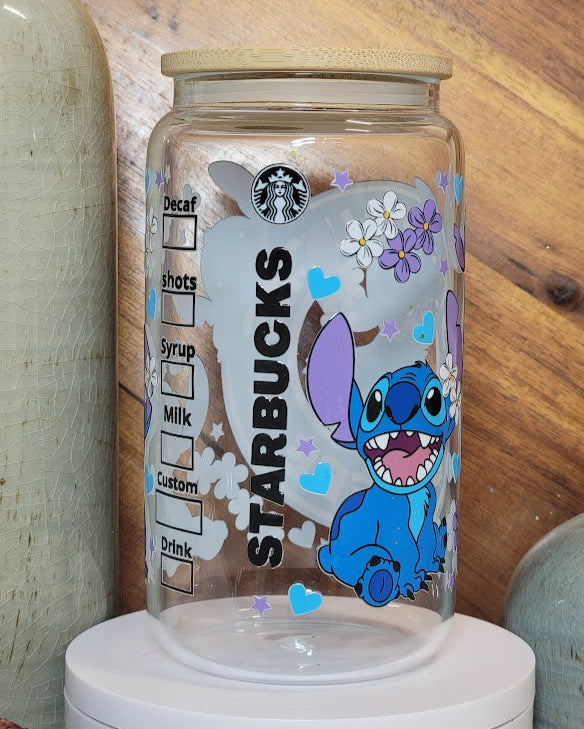16 Oz Blue Alien Coffee Libby Cup