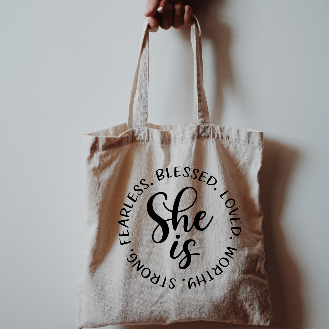 She Is Tote Bag