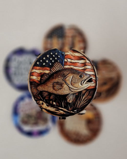 Wood Carved Fish Car Coaster