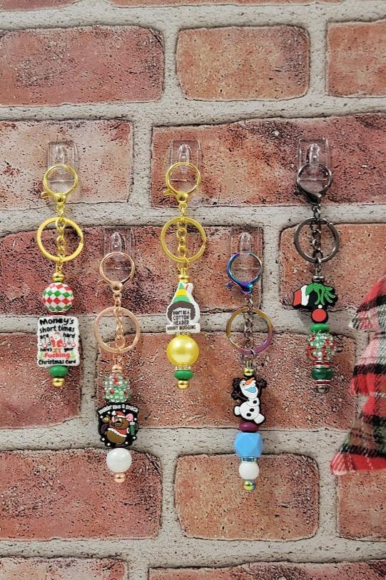 Christmas Beaded Keychains Group 01