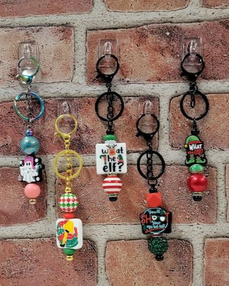 Christmas Beaded Keychains Group 02