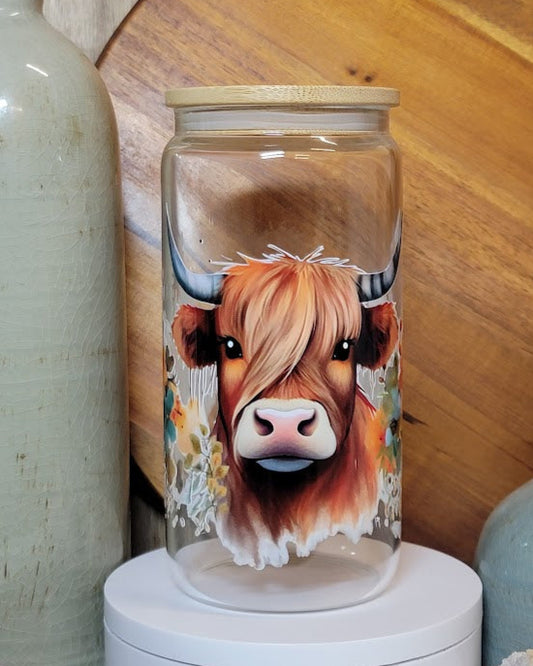 16 Oz Highland Cow Libby Cup