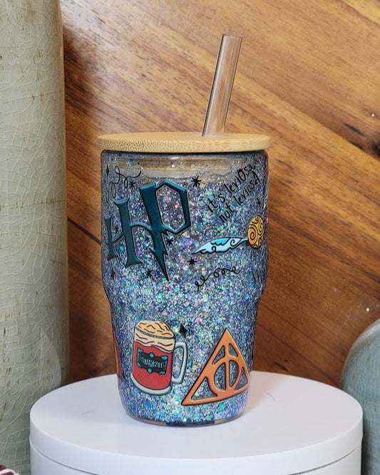 4 Oz Wizard Boy Snow Globe Shot Glass