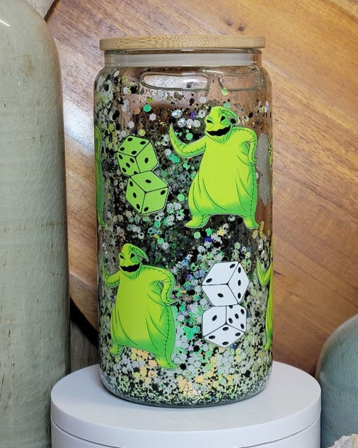 16 Oz Boogie Motionless Glitter Snow Globe Libby Cup