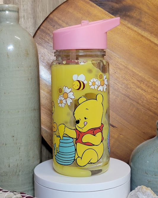 12 Oz Honey Bee Kids Acrylic Snow Globe Water Bottle