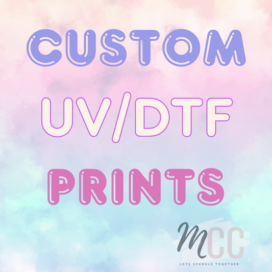 UV/DTF Custom Prints Set Of 5