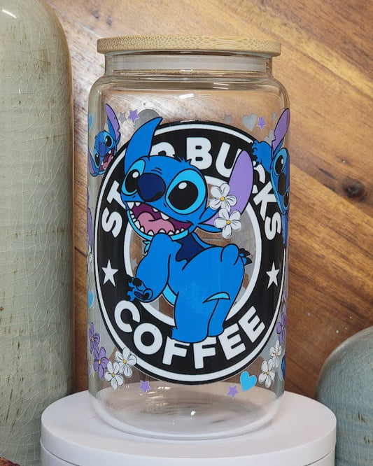 16 Oz Blue Alien Coffee Libby Cup