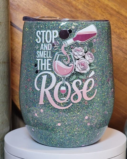 12 Oz Smell The Rosé Stemless Wine Cup
